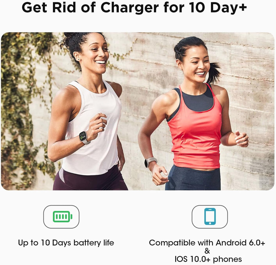 Smart Watches for Women Men Fitness: Fitness Tracker with Make/Recive Call 10-Day Battery Life Heart Rate Spo2 Sleep Monitor 120 Sport Mode 5ATM Waterproof Smartwatch for Ios Android Phones Christmas