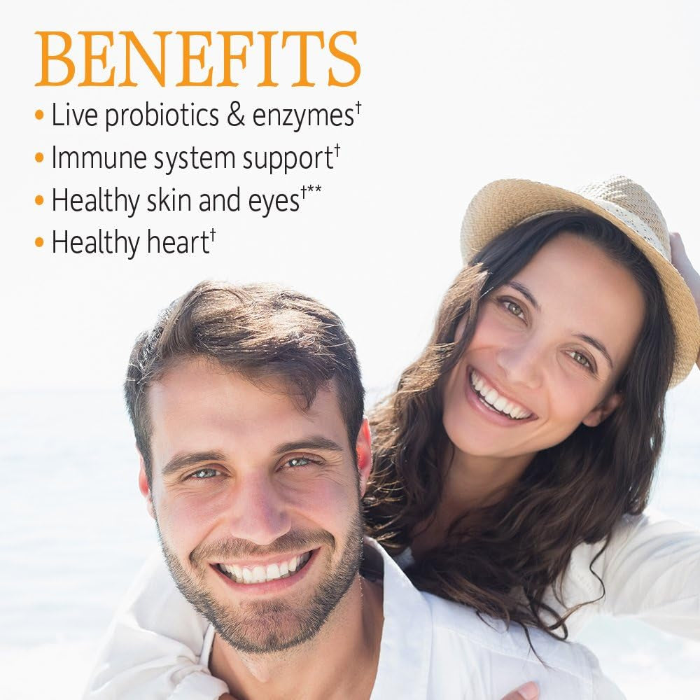 Garden of Life - Vitamin Code Raw Vitaminc - 120 Vegan Capsules, 500Mg Whole Food Vitaminc with Bioflavonoids, Fruits & Veggies, Probiotics, Gluten Free Vitamin-C Supplements for Adults