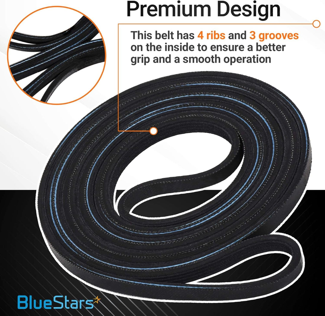 Bluestars 341241 691366 Dryer Drum Belt & Pulley Kit – Compatible with Kenmore Whirlpool Dryers - Replaces 8066065 AP2946843 W10127457 PS346995 3394651 529597 AP6010582 PS11743765 WP691366 337116