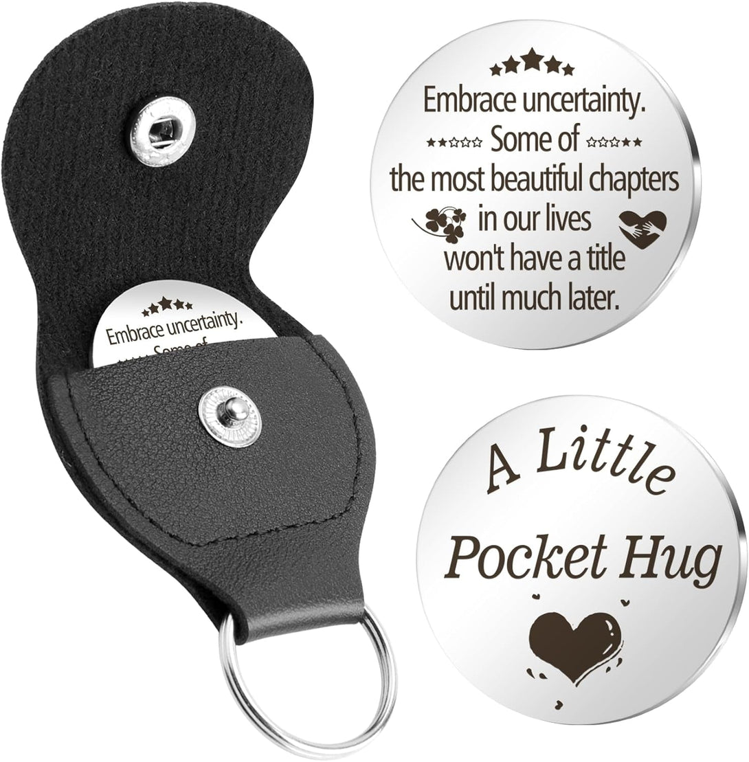 Hoosmoon Pocket Hug Token Keychain - Graduation & Birthday Gifts