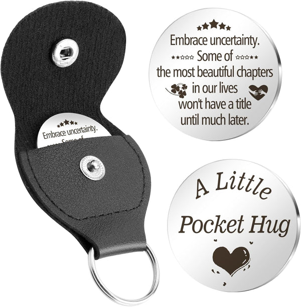 Hoosmoon Pocket Hug Token Keychain - Graduation & Birthday Gifts