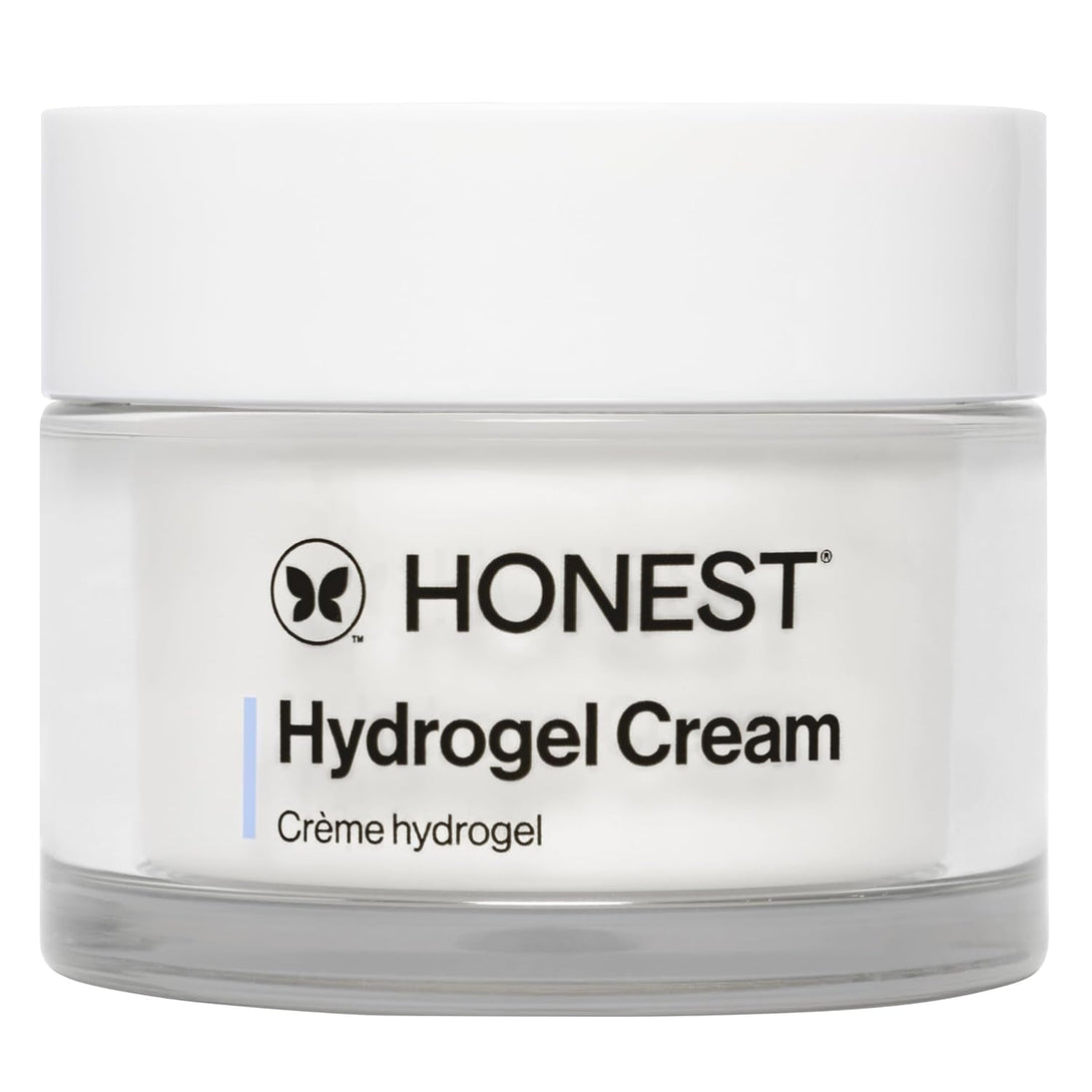 Honest Beauty Hydrogel Cream with Hyaluronic Acid | Lightweight, Moisturizing Water Cream | Gentle for Sensitive Skin, Fragrance Free, Vegan | 1.7 Fl Oz