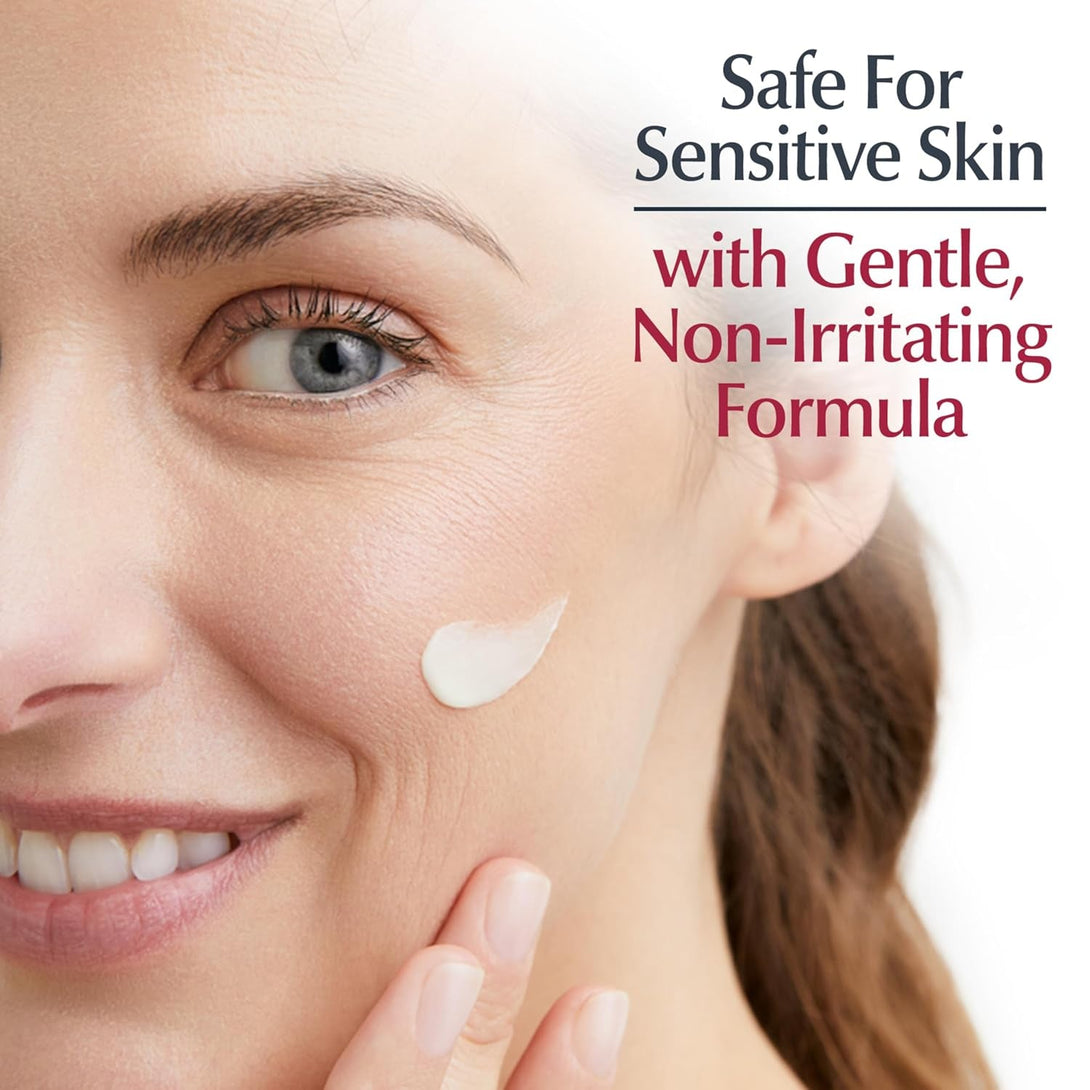 Eucerin Q10 Anti-Wrinkle Face Cream, Unscented Face Cream for Sensitive Skin, 1.7 Oz Jar