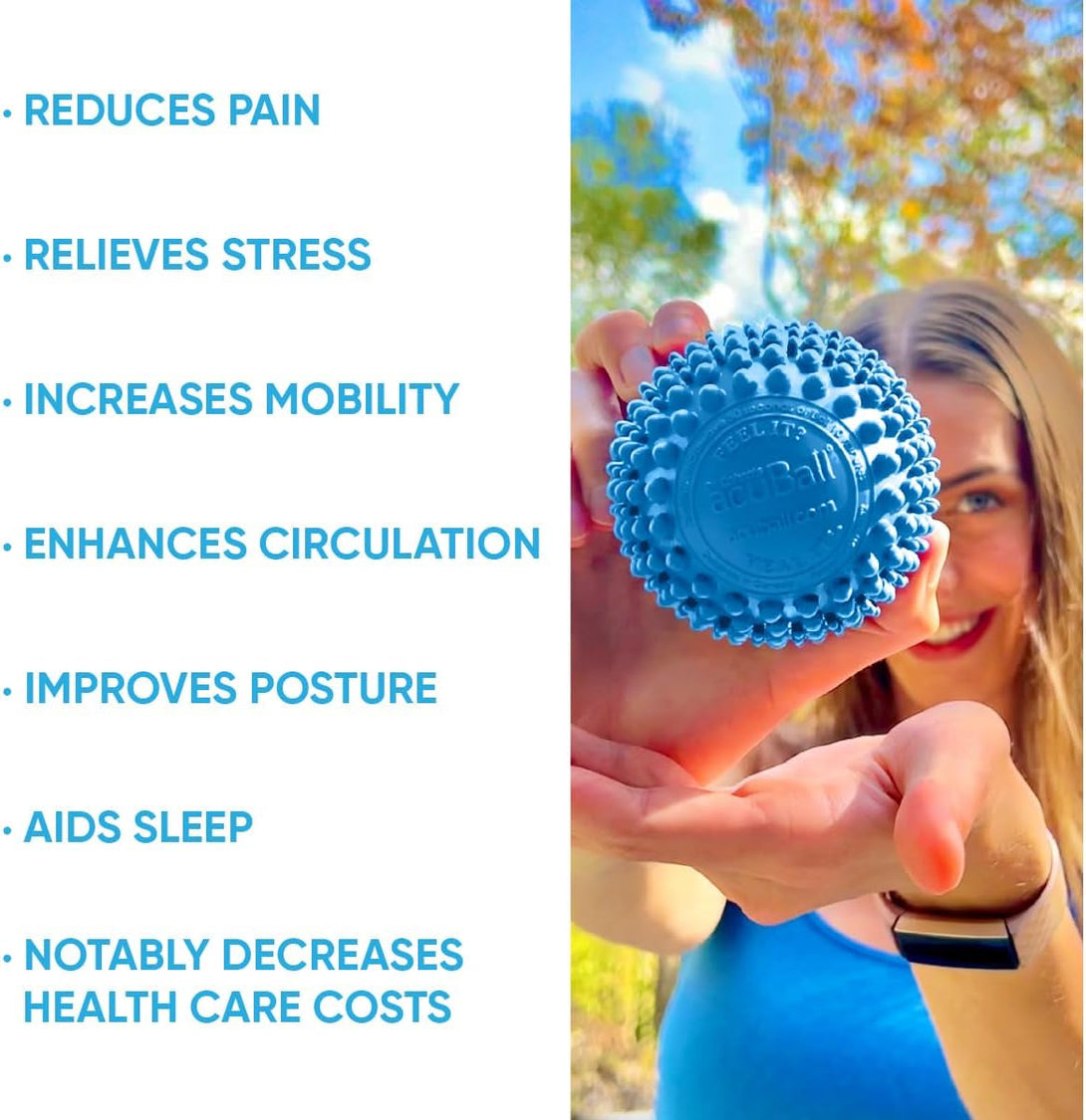 Dr. Cohen’S Heatable Deep Tissue Massage Ball - Acuball Trigger Point Massage Therapy for Myofascial Release and Exercise - Effective Back Massager Ball for Targeted Pain Relief