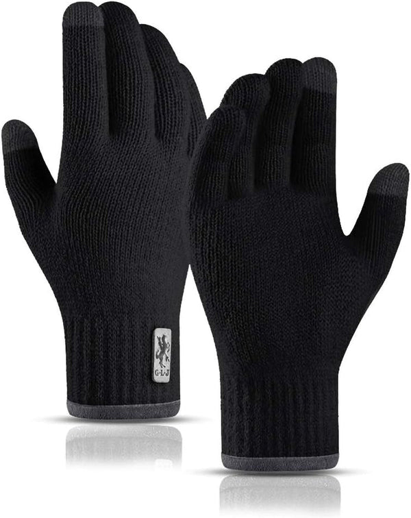 Winter Gloves Touchscreen Warm Knitted Gloves Work Outdoor Camping Hiking Running Cycling Driving for Men and Women