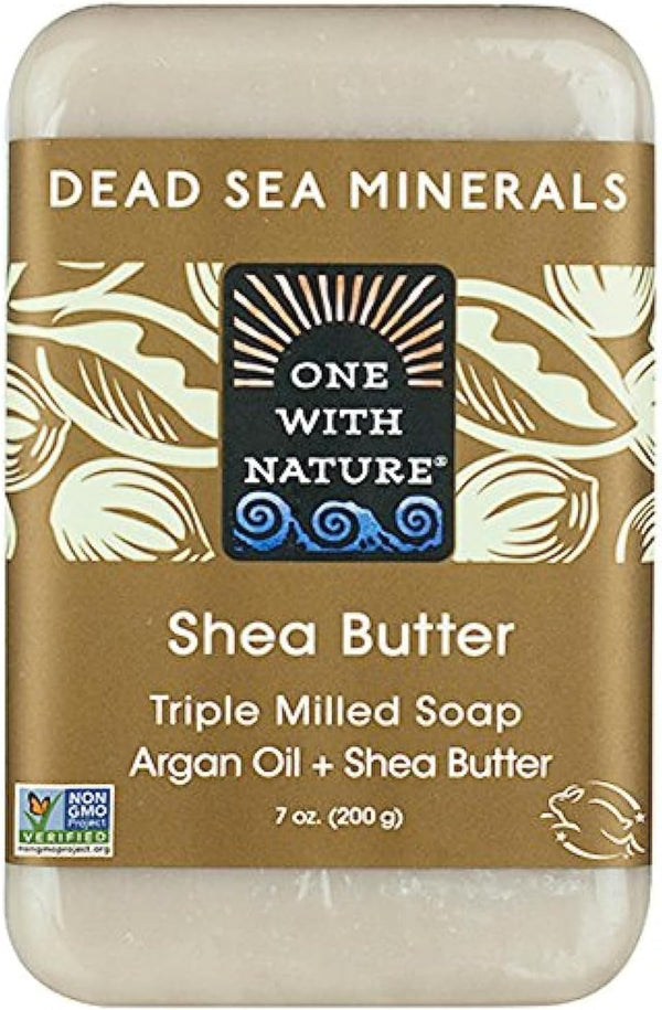 One with Nature Dead Sea Mineral Soap Shea Butter - 7 Oz