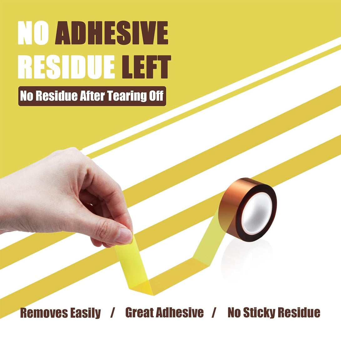 4 Rolls 20Mm X16M(52Ft) Heat Tape High Temperature Heat Resistant Tape Heat Transfer Tape for Heat Sublimation Press Vinyl,No Residue