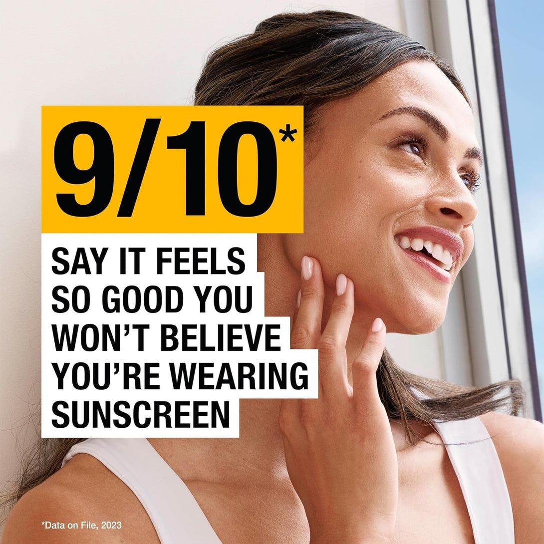 Neutrogena Invisible Daily Defense Face Sunscreen + Hydrating Serum with Broad Spectrum SPF 60 & Antioxidants to Help Skin Glow, Oil-Free, Fragrance Free, 1.7 Fl. Oz