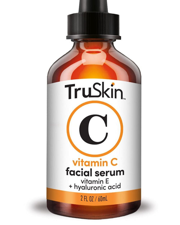 Truskin Vitamin C Serum for Face – anti Aging Formula with Vitamin C, Hyaluronic Acid, Vitamin E – Brightening Serum – Improve Appearance of Dark Spots, Tone, Fine Lines & Wrinkles, 2 Fl Oz