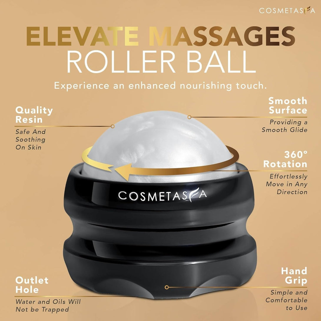 Cosmetasa Massage Oil for Sore Muscles with Roller Ball - Soothes Joints & Muscles with Arnica, Lavender Oil, Peppermint Oil & Chamomile Extract, Unisex