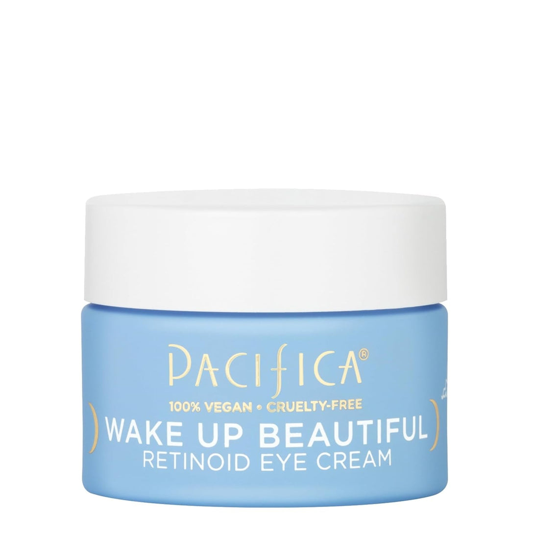 Pacifica Wake up Beautiful Retinoid Eye Cream – Anti-Aging under Eye Cream for Fine Lines & Wrinkles, Infused W/ Retinoid, Melatonin & Mushrooms for Puffiness, Dark Circles & Eye Bags Daily Treatment