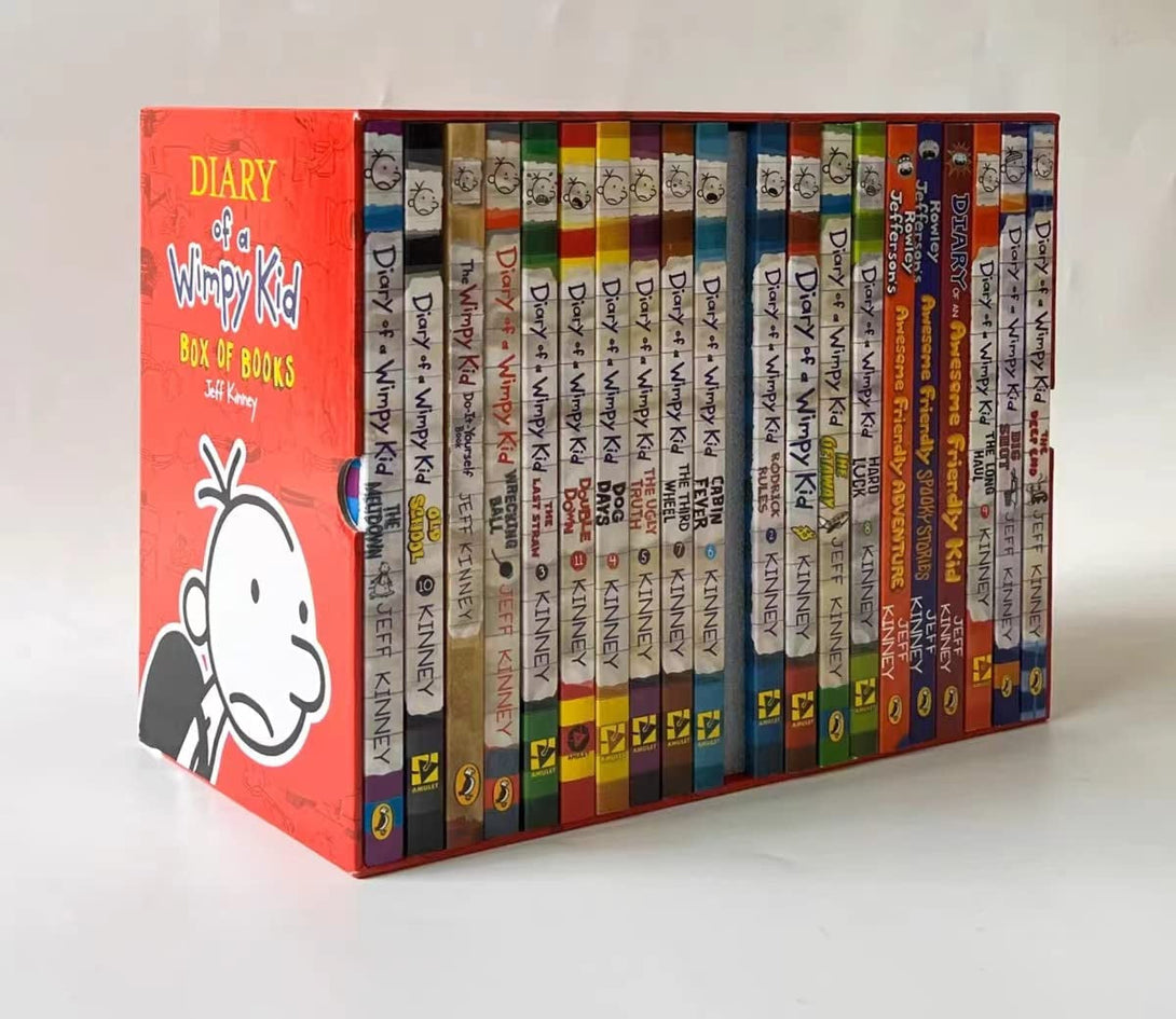 A Library of Diary of a Wimpy Kid 1-21 Books Complete Collection Boxed Set Paperback