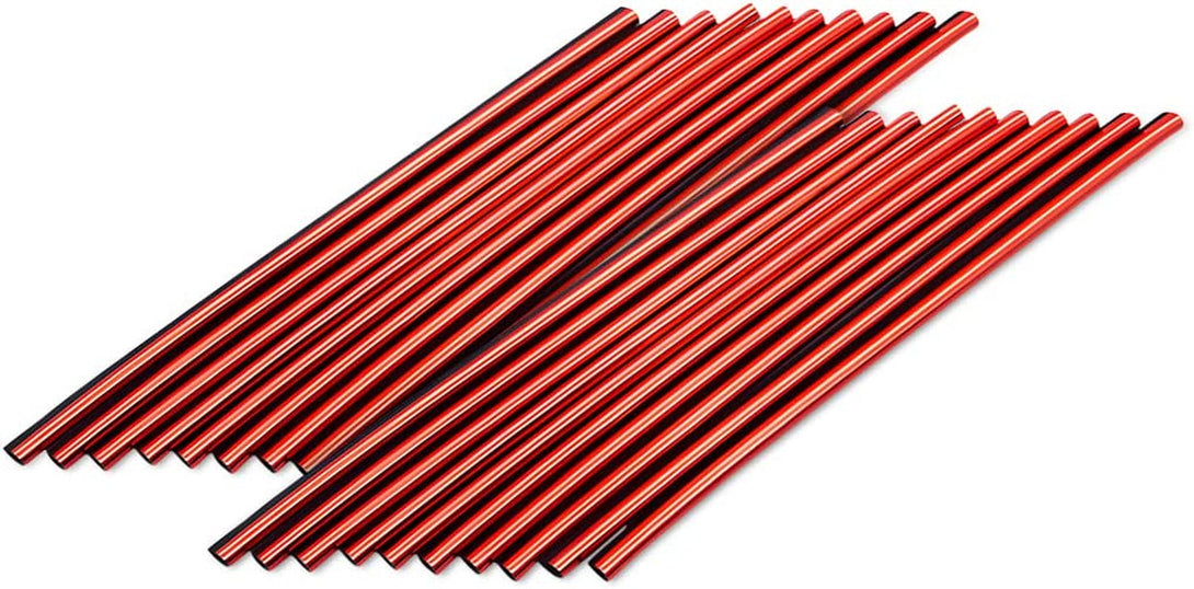 20 Pieces Car Air Conditioner Decoration Strip for Vent Outlet, Universal Waterproof Bendable Air Vent Outlet Trim Decoration, Suitable for Most Air Vent Outlet, Car Interior Accessories (Red)