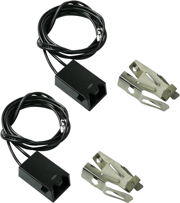 2Pack WB2X8228 Element Receptacle and Wire Kit Fit for GE Electric Ranges Electric Stove Burners Parts Replaces AP2013499 PS242972