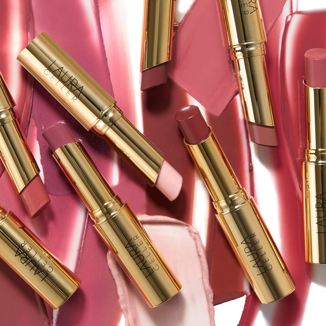 LAURA GELLER NEW YORK Jelly Balm Moisturizing Tinted Lip Balm - in the Buff - Hydrating Vitamin E - Semi-Shine Finish