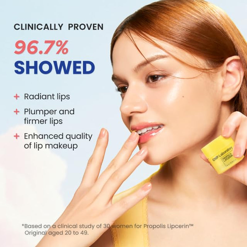 CNP Honey Lip Butter Mini Set – Propolis Lipcerin™ Travel-Size (4 Flavors), Hydrating Overnight Manuka Lip Balm & Mask, 12Hrs Long-Lasting Moisture, Gifts for Women, Korean Skincare