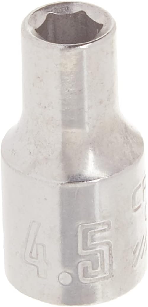 CRAFTSMAN Shallow Socket, Metric, 1/4-Inch Drive, 4.5Mm, 6-Point (CMMT99101)