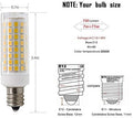 E12 LED Light Bulb, Dimmable E12 Candelabra Base Light Bulbs, 70-75W Equivalent 750 Lumens, 4 Packs for Chandelier, Ceiling Fan, Desk Lamp (Warm