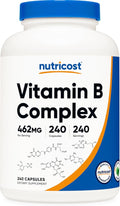 Nutricost Vitamin B Complex 462Mg, 240 Capsules - with Vitamin C - Energy Complex