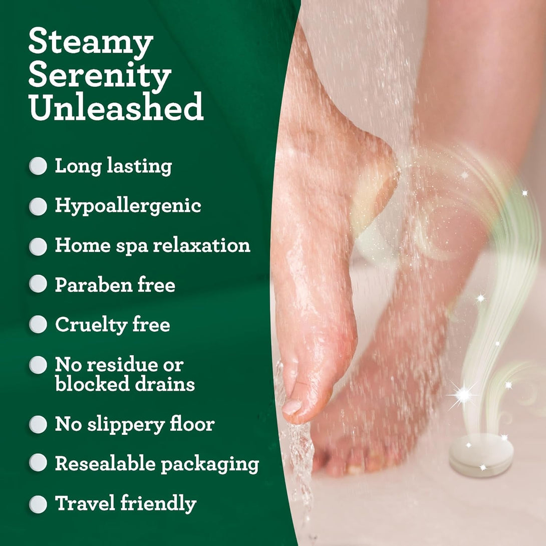 Gurunanda Breathe Shower Steamers for Aromatherapy 10 Pack, Relaxation Gifts for Women & Men with Essential Oils, Stress & Congestion Relief, Self Care