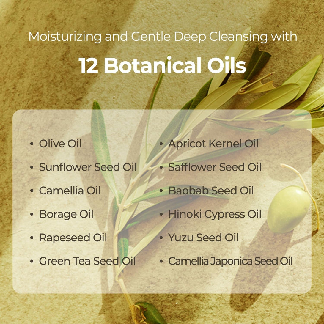 AVCA Korean Blackhead Remover Cleansing Oil 10.14 Fl.Oz.(300Ml) - Oil Cleanser for Face, Makeup Blackhead Remover, Normal & Oily Skin, Face Pore Cleanser