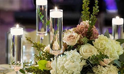 D'Light Online Large White Floating Candles 3 Inch Wax Discs for Events, Weddings, Spa, Home Decor, Special Occasions, Cylinder Vases,