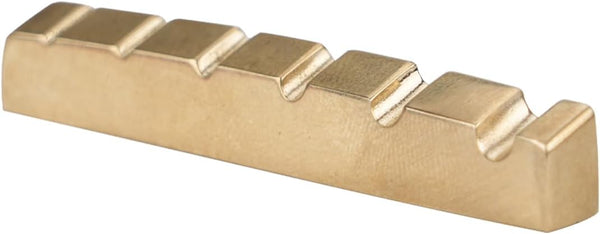 Pre-Slotted Bass Guitar Brass Nuts 6 String Bass Top Nut 54Mm X 6Mm