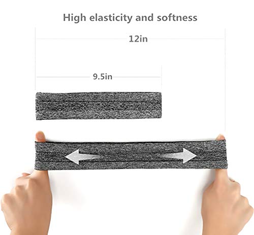 6Pack Sweat Bands Headbands for Women Workout, Women'S Fashion Non Slip Headband, Moisture Wicking Sweatband for Sports Running Athletic Yoga