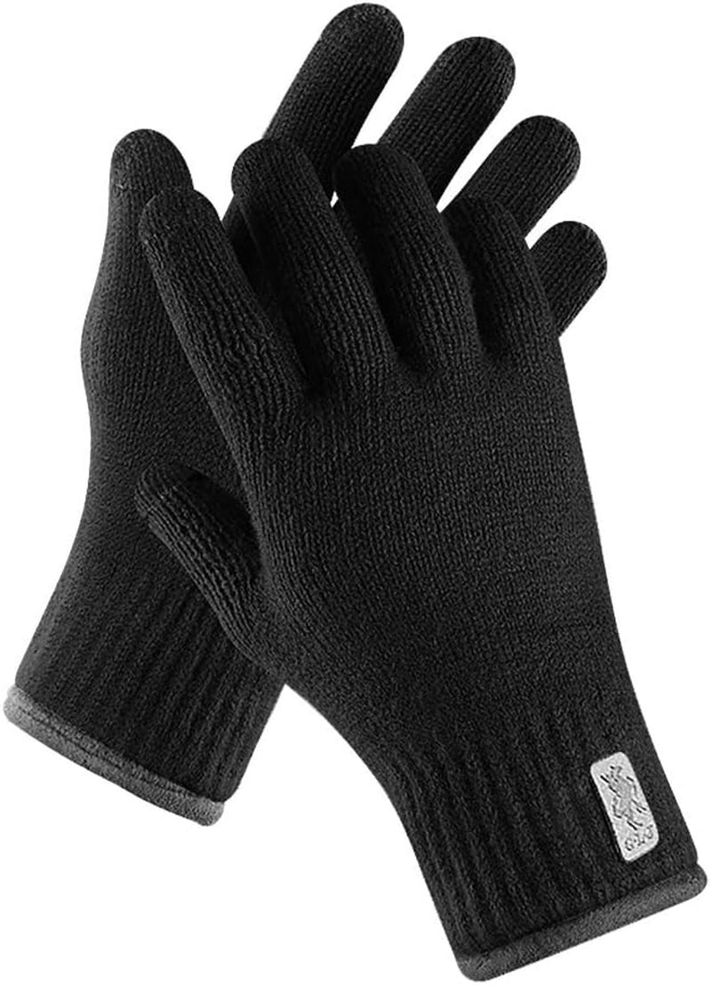 Winter Gloves Touchscreen Warm Knitted Gloves Work Outdoor Camping Hiking Running Cycling Driving for Men and Women