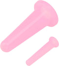 2Pcs Pink Cupping Set,Mini Silicone Face Cupping Set Vacuum Suction Massage Cups anti Cup Facial Cupping Set for Adults,Body and Face,Anti