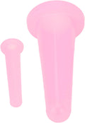 2Pcs Pink Cupping Set,Mini Silicone Face Cupping Set Vacuum Suction Massage Cups anti Cup Facial Cupping Set for Adults,Body and Face,Anti