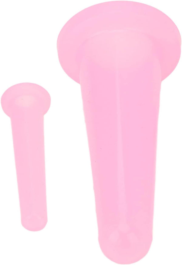 2Pcs Pink Cupping Set,Mini Silicone Face Cupping Set Vacuum Suction Massage Cups anti Cup Facial Cupping Set for Adults,Body and Face,Anti