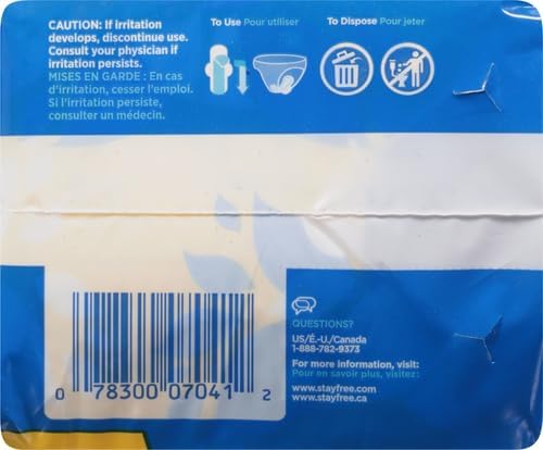 Stayfree Ultra Thin Regular Pads with Wings, 18 Count