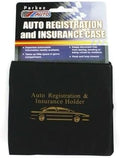 ESSENTIAL Car Auto Insurance Registration BLACK Document Wallet Holders 2 Pack - [BUNDLE, 2Pcs] - Automobile, Motorcycle, Truck, Trailer Vinyl ID