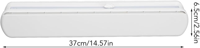 Cutting Plastic Wrap Dispenser with Slide Cutter,And Reusable for Tin Foil, Design (40X35Cm / 15.7X13.8In)