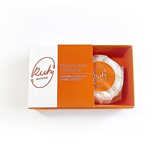 Ruh Natural Shampoo Bar for Dry Hair, Handmade Sulfate Free Shampoo Bars with Gardenia Citrus Scent, Vegan and Zero-Waste Eco-Friendly, Mechanic