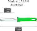 CANARY Cardboard Cutter Dan Chan, Safety Box Cutter Box Opener Tool, Safe Serrated Japanese Stainless Steel Blade, Green, Made in JAPAN