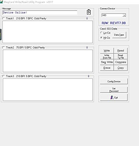 Deftun Card Reader Writer USB Swipe Encoder 3 Tracks MSR605X