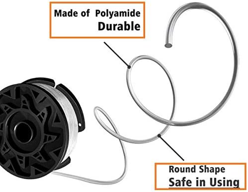 AF100 Replacement Spool for Black and Decker AF-100-3ZP Af-100-Bkp,30-Foot,0.065-Inch,(Af-1003Zp) Fits GH900 GH600 GH610 String Trimmer 30Ft