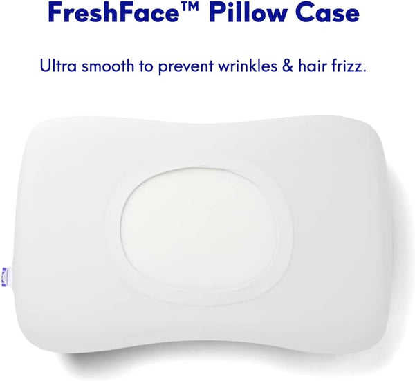 C CUSHION LAB Deep Sleep Pillow, Patented Ergonomic Contour Design for Side & Back Sleepers, Orthopedic Cervical Shape Gently Cradles Head &