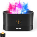 Colorful Flame Air Aroma Diffuser Humidifier, Upgraded 7 Flame Colors Noiseless Essential Oil Diffuser for Home,Office,Yoga with Auto-Off