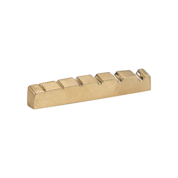 Pre-Slotted Bass Guitar Brass Nuts 6 String Bass Top Nut 54Mm X 6Mm