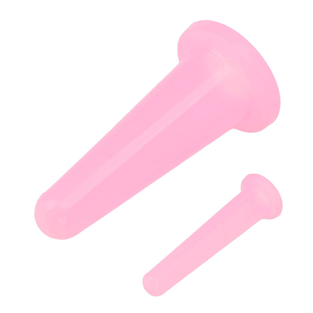 2Pcs Pink Cupping Set,Mini Silicone Face Cupping Set Vacuum Suction Massage Cups anti Cup Facial Cupping Set for Adults,