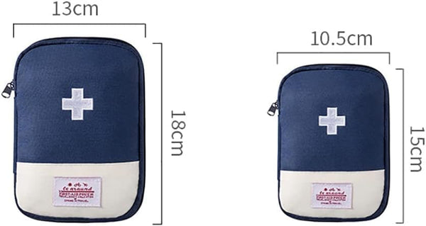 Jjlfresheners 4Pcs Empty Travel Mini First Aid Pouch, Portable Outdoor First Aid Medical Rescue Bag Multi-Function Emergency Medicine Storage