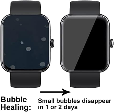 Screen Protector Compatible with Bestinn 1.47" and Mindrose H80 1.47â Smartwatch, Soft TPU, 6 Pieces, Bubble Self-Healing