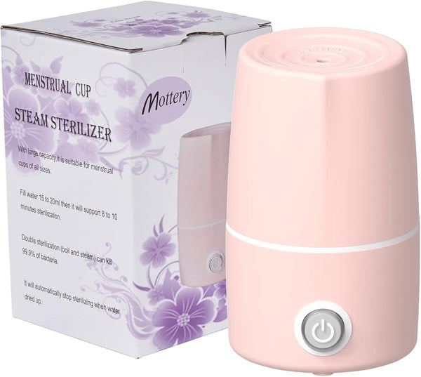 Menstrual Cup Sterilizer Period Cup Steamer Cleaner Machine High Temperature Wash Your Cup 99.9% Dirty 8 Minutes - Feminine Hygiene - Leak-Free
