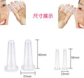 4Pcs Massage Cupping Set Silicone Mini Facial Cups Face Massager Helper Skin Care Neck Back Eyes Massaging Cup Safe to Use, Don'T Worry about