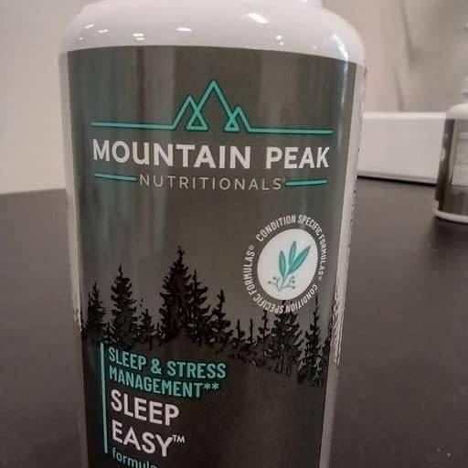 Mountain Peak Nutritionals Sleep Easy - Sleep Support Supplement Promoting a Relaxed & Calm Mood - 5-HTP, Amino Acids, Melatonin, & Magnesium -