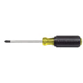 Klein Tools 603-4 Screwdriver, Made in USA, #2 Phillips Tip, Cushion Grip, Precision Machined Electrician Screwdriver, Home Improvement 4'' #2