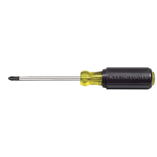 Klein Tools 603-4 Screwdriver, Made in USA, #2 Phillips Tip, Cushion Grip, Precision Machined Electrician Screwdriver, H